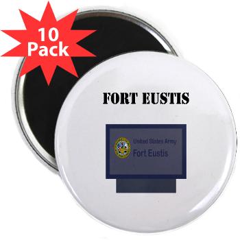 FEustis - M01 - 01 - Fort Eustis with Text - 2.25" Magnet (10 pack)