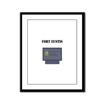 FEustis - M01 - 02 - Fort Eustis with Text - Framed Panel Print