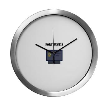 FEustis - M01 - 03 - Fort Eustis with Text - Modern Wall Clock