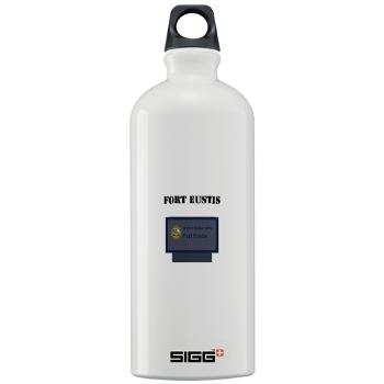 FEustis - M01 - 03 - Fort Eustis with Text - Sigg Water Bottle 1.0L