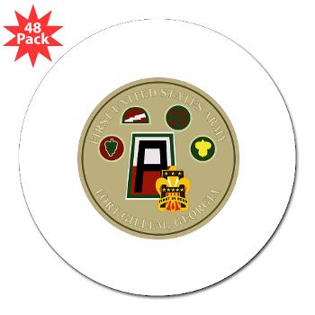 FGillem - M01 - 01 - Fort Gillem - 3" Lapel Sticker (48 pk)