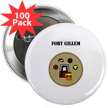FGillem - M01 - 01 - Fort Gillem with Text - 2.25" Button (100 pack)