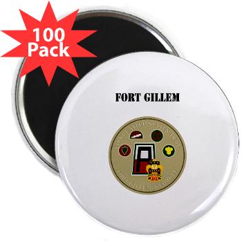 FGillem - M01 - 01 - Fort Gillem with Text - 2.25" Magnet (100 pack)