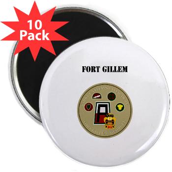 FGillem - M01 - 01 - Fort Gillem with Text - 2.25" Magnet (10 pack)