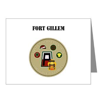FGillem - M01 - 02 - Fort Gillem with Text - Note Cards (Pk of 20)