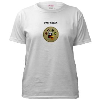 FGillem - A01 - 04 - Fort Gillem with Text - Women's T-Shirt