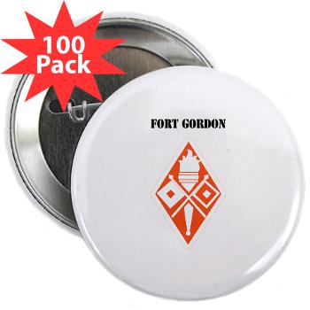 FGordon - M01 - 01 - Fort Gordon with Text - 2.25" Button (100 pack)