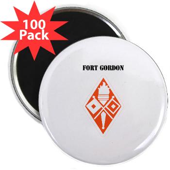 FGordon - M01 - 01 - Fort Gordon with Text - 2.25" Magnet (100 pack)