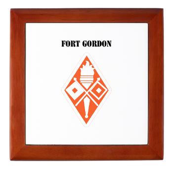 FGordon - M01 - 03 - Fort Gordon with Text - Keepsake Box