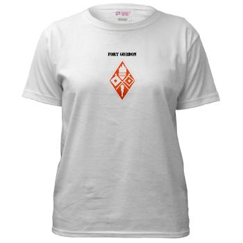 FGordon - A01 - 04 - Fort Gordon with Text - Women's T-Shirt