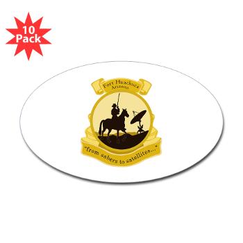 FH - M01 - 01 - Fort Huachuca with Text - Sticker (Oval 10 pk)