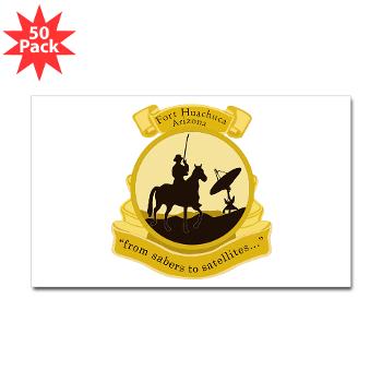 FH - M01 - 01 - Fort Huachuca with Text - Sticker (Rectangle 50 pk)