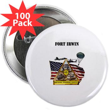 FIrwin - M01 - 01 - Fort Irwin with Text - 2.25" Button (100 pack)