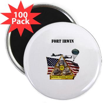 FIrwin - M01 - 01 - Fort Irwin with Text - 2.25" Magnet (100 pack)