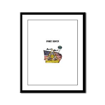 FIrwin - M01 - 02 - Fort Irwin with Text - Framed Panel Print