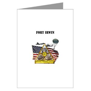FIrwin - M01 - 02 - Fort Irwin with Text - Greeting Cards (Pk of 20)