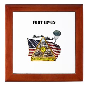 FIrwin - M01 - 03 - Fort Irwin with Text - Keepsake Box