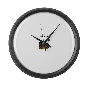FIrwin - M01 - 03 - Fort Irwin with Text - Large Wall Clock