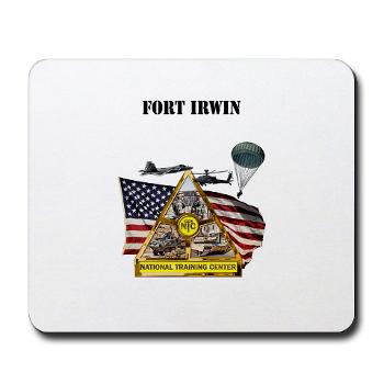 FIrwin - M01 - 03 - Fort Irwin with Text - Mousepad