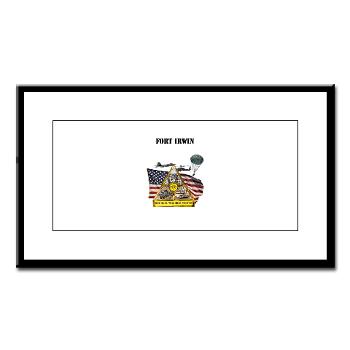 FIrwin - M01 - 02 - Fort Irwin with Text - Small Framed Print