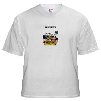 FIrwin - A01 - 04 - Fort Irwin with Text - White t-Shirt