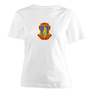 FJackson - A01 - 04 - Fort Jackson - Women's V-Neck T-Shirt