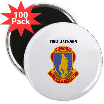 FJackson - M01 - 01 - Fort Jackson with Text - 2.25" Magnet (100 pack) - Click Image to Close