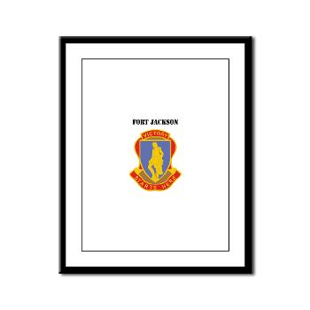 FJackson - M01 - 02 - Fort Jackson with Text - Framed Panel Print - Click Image to Close