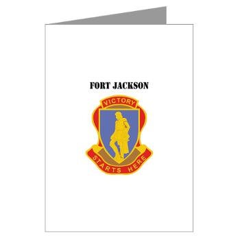 FJackson - M01 - 02 - Fort Jackson with Text - Greeting Cards (Pk of 10)