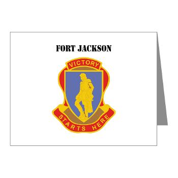 FJackson - M01 - 02 - Fort Jackson with Text - Note Cards (Pk of 20)