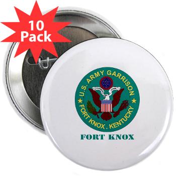 FK - M01 - 01 - Fort Knox with Text - 2.25" Button (10 pack)