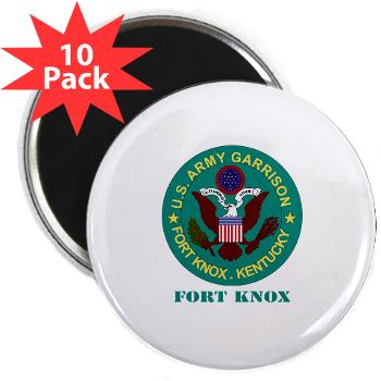 FK - M01 - 01 - Fort Knox with Text - 2.25" Magnet (10 pack)