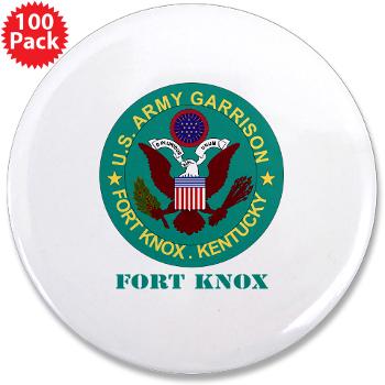 FK - M01 - 01 - Fort Knox with Text - 3.5" Button (100 pack)