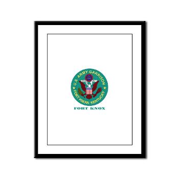 FK - M01 - 02 - Fort Knox with Text - Framed Panel Print