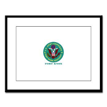 FK - M01 - 02 - Fort Knox with Text - Large Framed Print