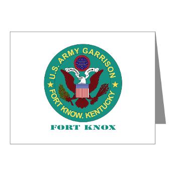 FK - M01 - 02 - Fort Knox with Text - Note Cards (Pk of 20)