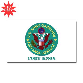 FK - M01 - 01 - Fort Knox with Text - Sticker (Rectangle 10 pk)