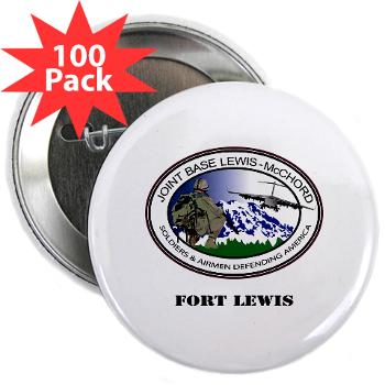 FL - M01 - 01 - Fort Lewis with Text - 2.25" Button (100 pack)