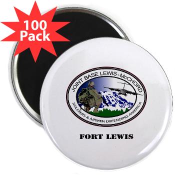 FL - M01 - 01 - Fort Lewis with Text - 2.25" Magnet (100 pack)