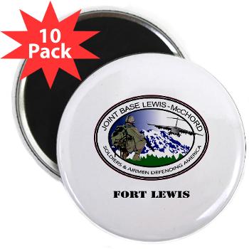 FL - M01 - 01 - Fort Lewis with Text - 2.25" Magnet (10 pack)