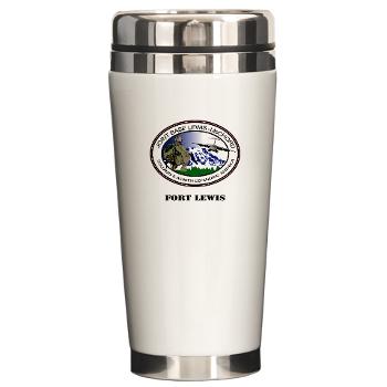 FL - M01 - 03 - Fort Lewis with Text - Ceramic Travel Mug - Click Image to Close