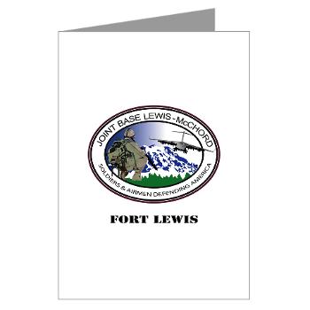 FL - M01 - 02 - Fort Lewis with Text - Greeting Cards (Pk of 10)
