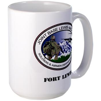 FL - M01 - 03 - Fort Lewis with Text - Large Mug