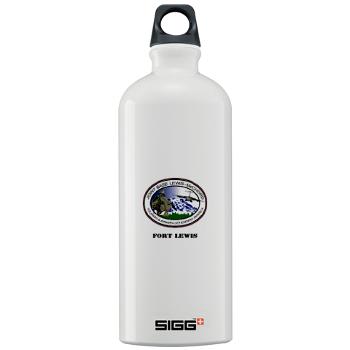 FL - M01 - 03 - Fort Lewis with Text - Sigg Water Bottle 1.0L