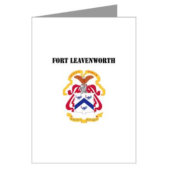 FLeavenworth - M01 - 02 - Fort Leavenworth with Text - Greeting Cards (Pk of 10)