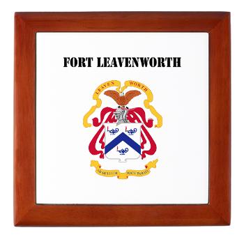 FLeavenworth - M01 - 03 - Fort Leavenworth with Text - Keepsake Box