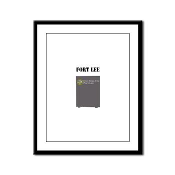 FLee - M01 - 02 - Fort Lee with Text - Framed Panel Print
