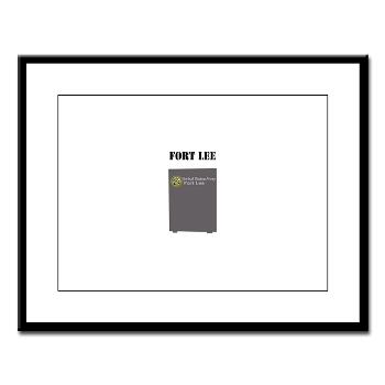 FLee - M01 - 02 - Fort Lee with Text - Large Framed Print