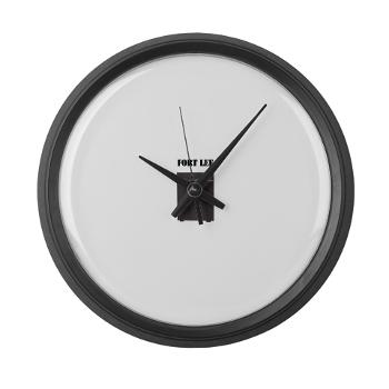FLee - M01 - 03 - Fort Lee with Text - Large Wall Clock