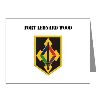 FLeonardWood - M01 - 02 - Fort Leonard Wood with Text - Note Cards (Pk of 20)